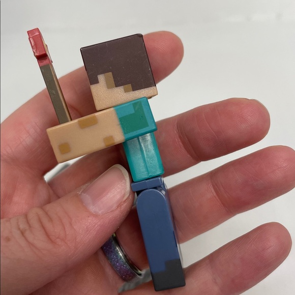 Minecraft Series 3 Overworld Steve With Minecart Action Figure - Picture 5 of 11